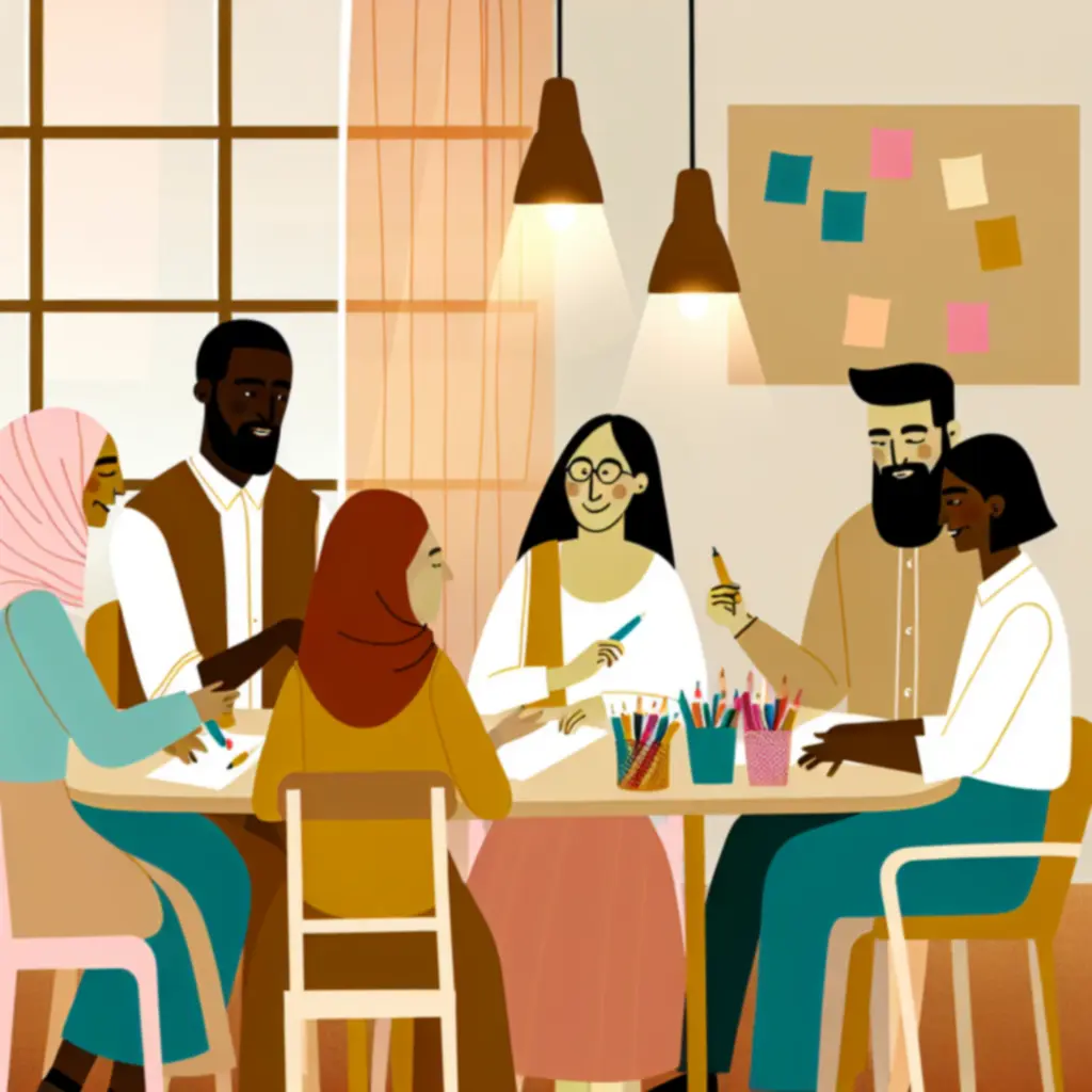 Leerkrachten en ouders plannen gezamenlijk een creatieve projectweek